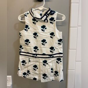 Janie and Jack Green and Navy Floral Dress / Size 18-24m / VGUC